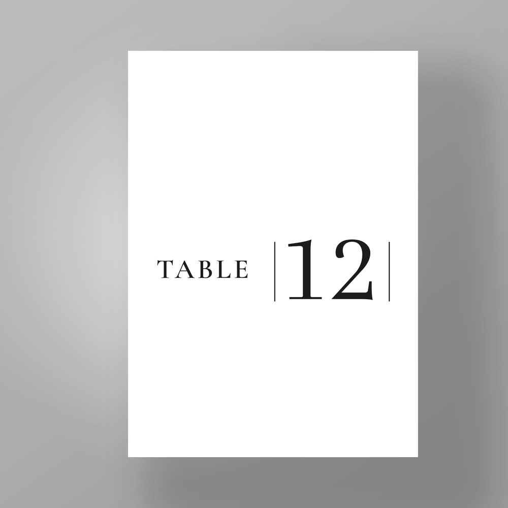 Show details for Kensington Edit - Table Numbers