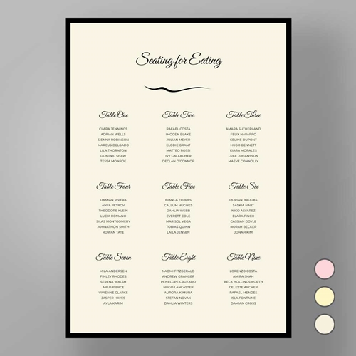 Show details for Mayfair Manor - Table Plan