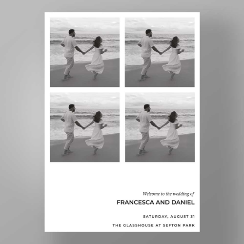 Show details for Monochrome Romance - Welcome Board