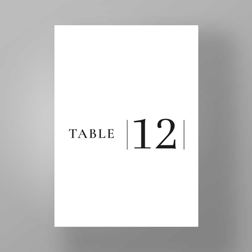 Picture for category Table Numbers