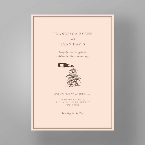 Show details for Soho Soirée - Wedding Invite