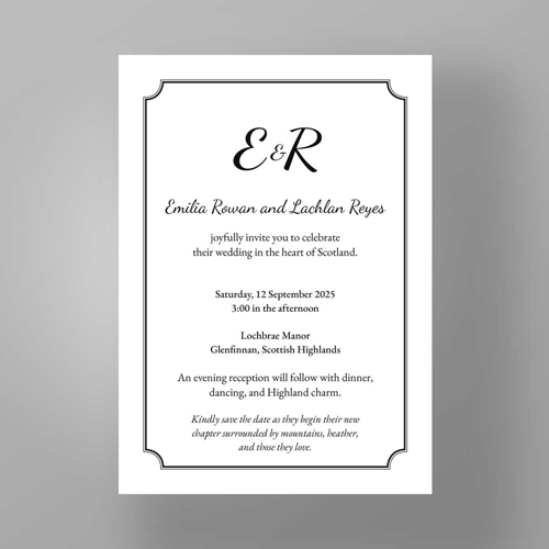 Show details for Elegant Frame - Wedding Invite