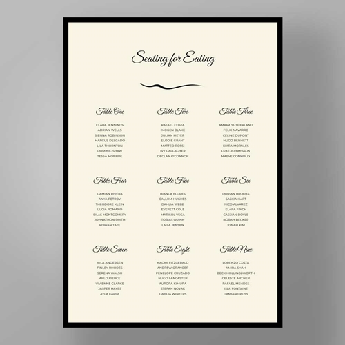 Show details for Mayfair Manor - Table Plan