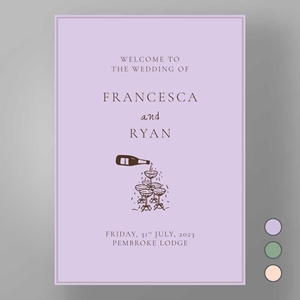 Show details for Soho Soirée - Welcome Board