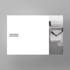 Show details for Monochrome Romance - Gatefold Wedding Invite