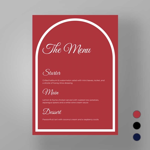 Show details for Modern Archway - Menus