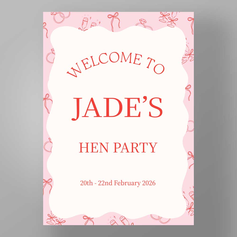 Show details for Bridal Bow - Hen Party Welcome Boards