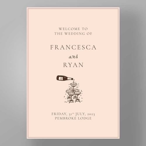 Show details for Soho Soirée - Welcome Board