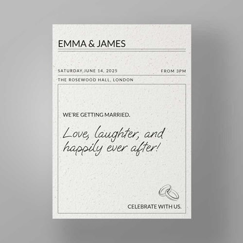 Show details for Granite Luxe - Wedding Invite