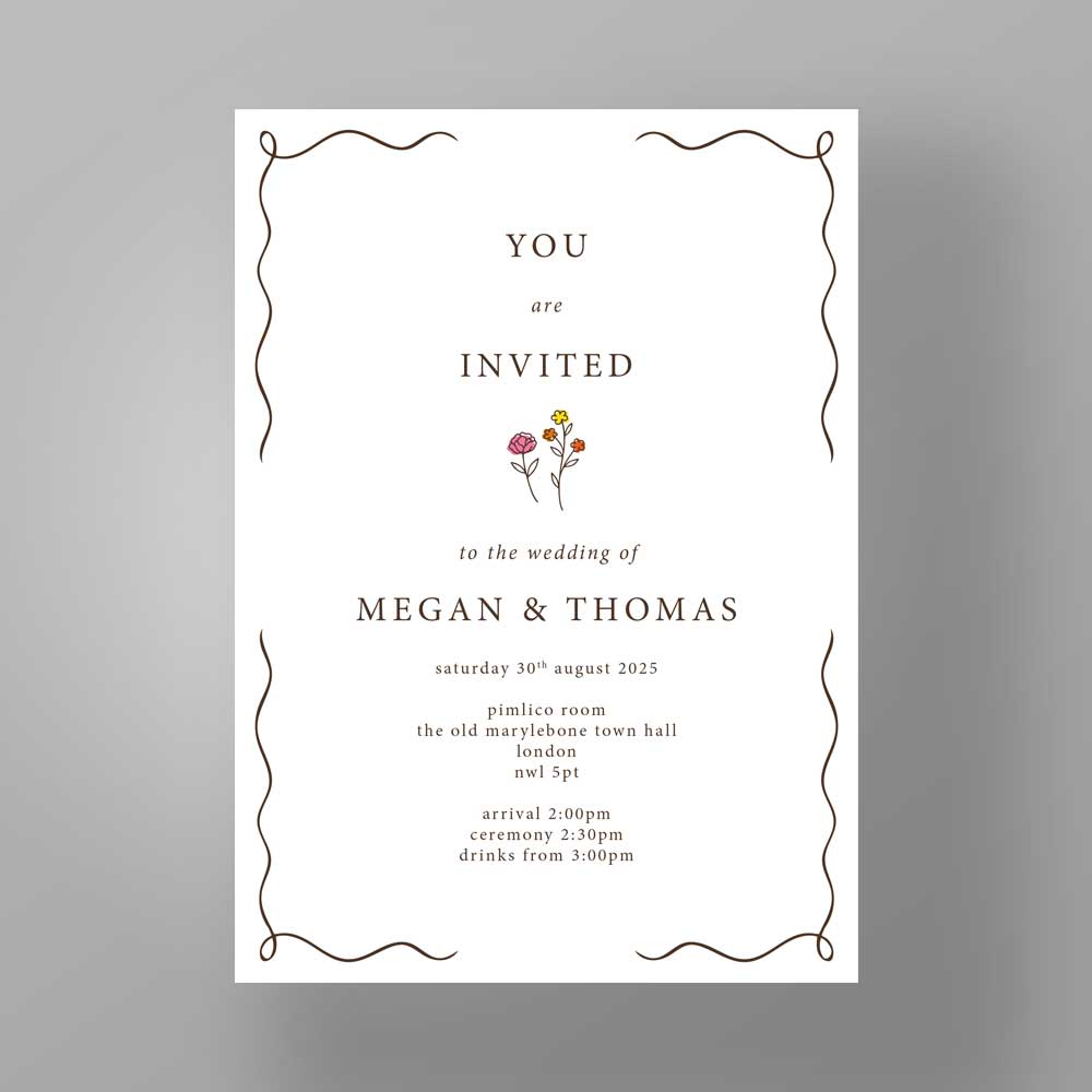 Show details for Maryleybone Muse - Wedding Invite