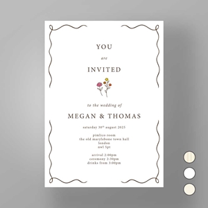 Show details for Marylebone Muse - Wedding Invite