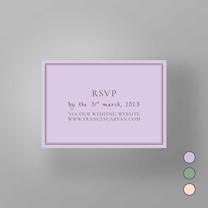 Show details for Soho Soirée -  RSVP Card