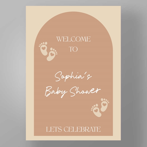 Show details for Neutral Celebration Baby Shower - Welcome Board