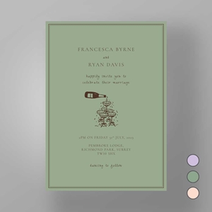 Show details for Soho Soirée - Wedding Invite