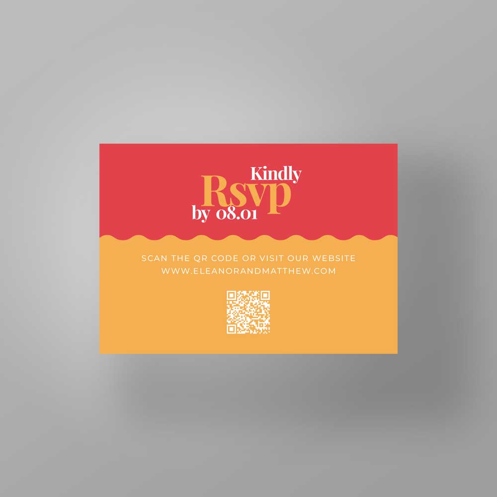 Show details for Carnaby Pop -  RSVP Card