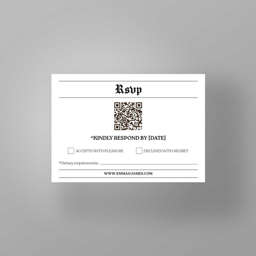 Show details for Headline Love -  RSVP Card