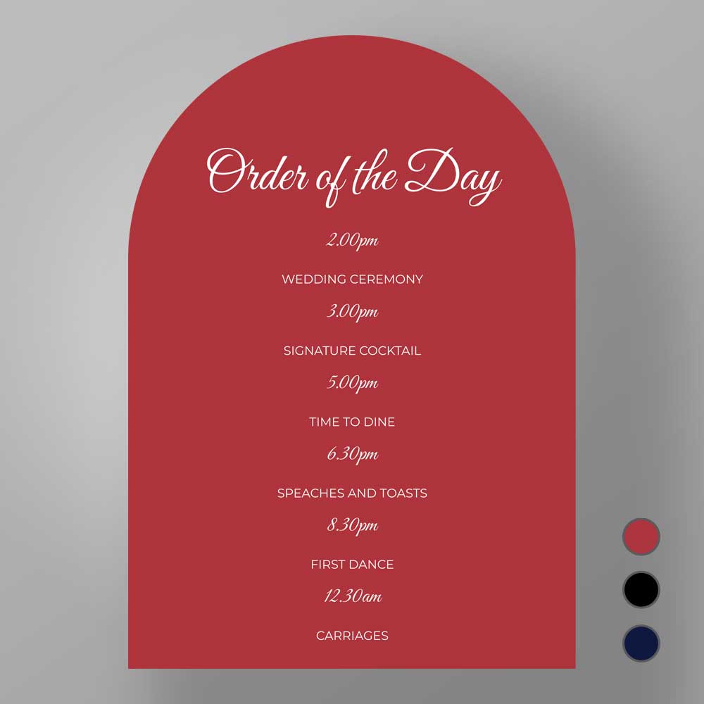Show details for Modern Archway - Order of the day