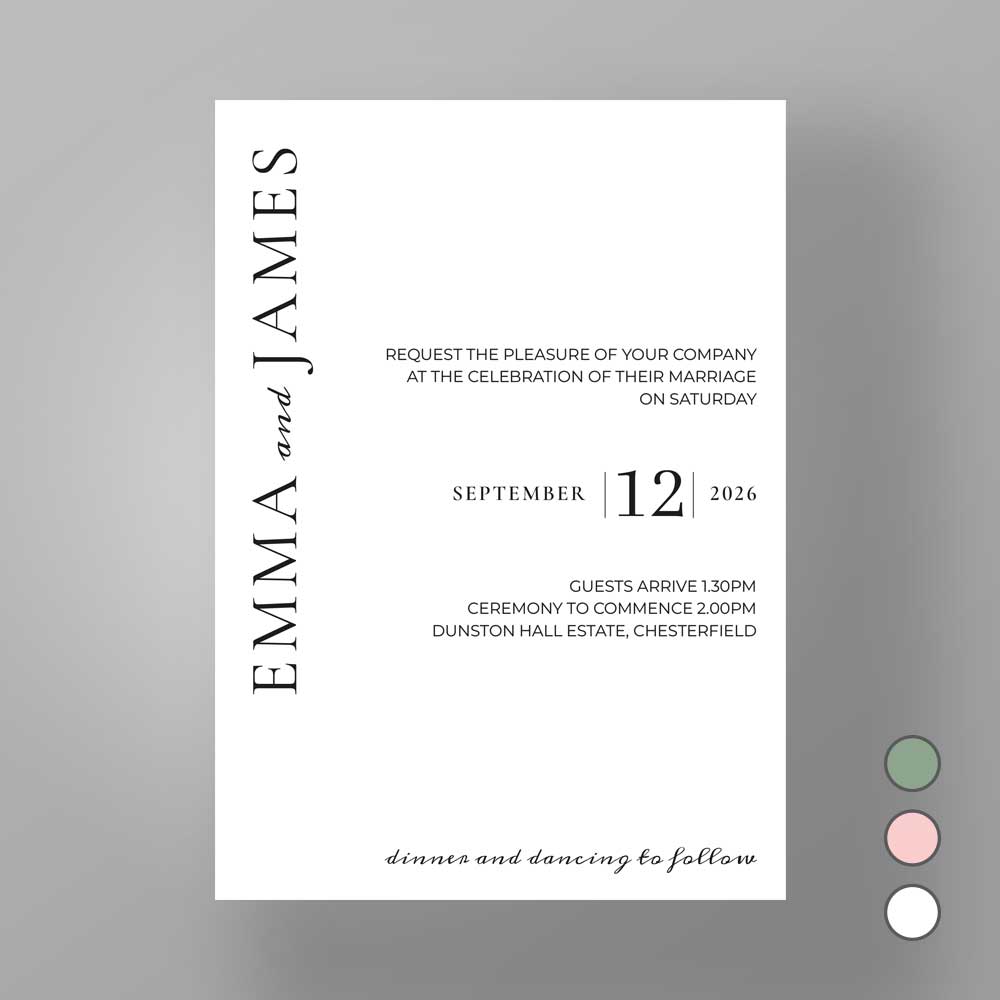 Show details for Kensington Edit - Wedding Invite
