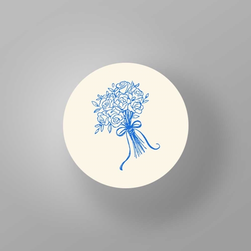 Show details for Belgravia Bloom -  Envelope Seal Stickers