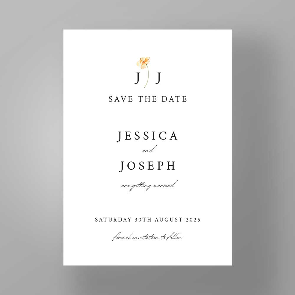 Show details for Golden Petals - Save the Dates