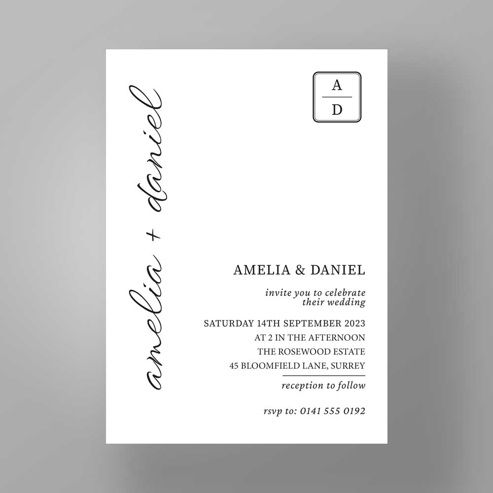 Show details for The Classic - Wedding Invite