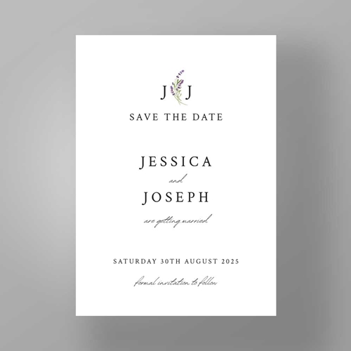 Show details for Lavender Classic - Save the Dates