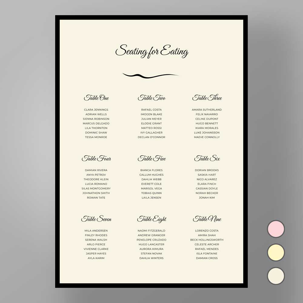 Show details for Mayfair Manor - Table Plan