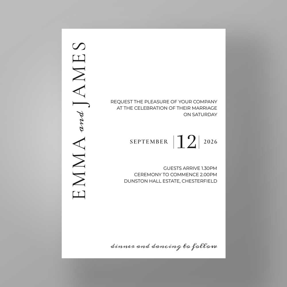 Show details for Kensington Edit - Wedding Invite