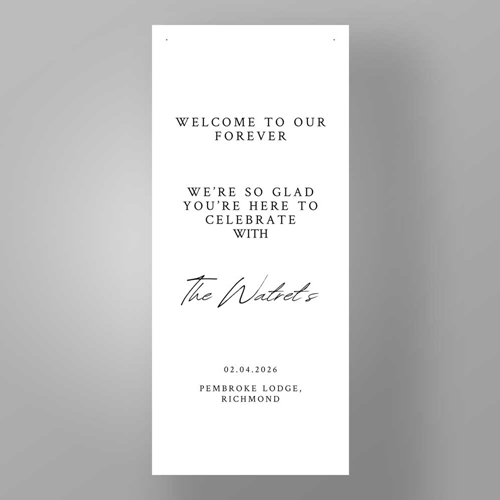 Show details for Classic - Fabric Sign