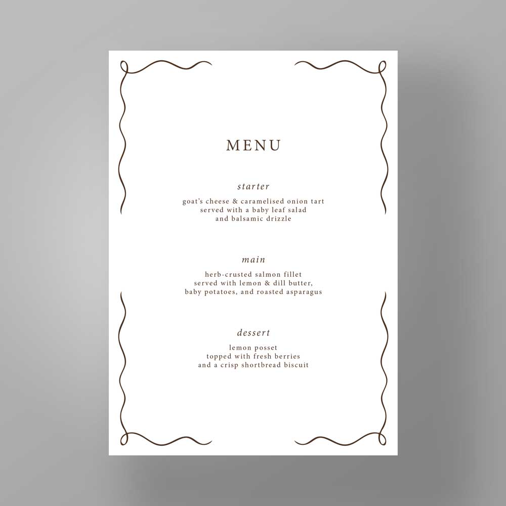 Show details for Maryleybone Muse - Menus