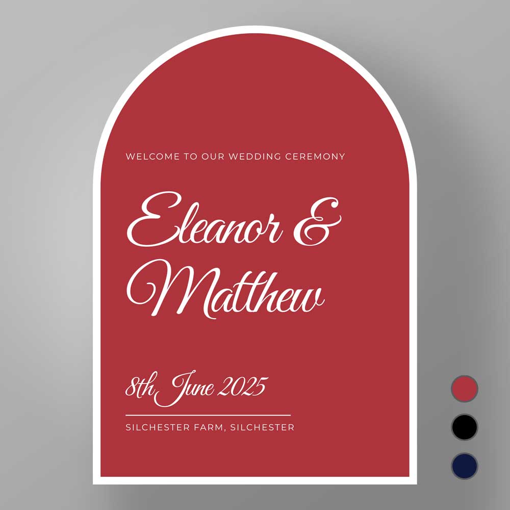 Show details for Modern Archway - Welcome Board