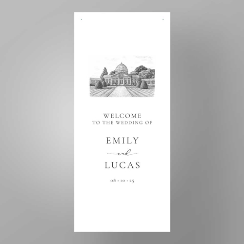 Show details for Venue Sketch - Fabric Sign