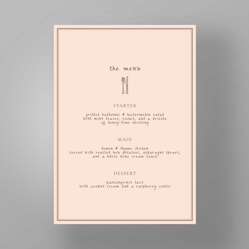 Show details for Soho Soirée - Menus