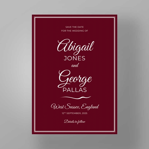 Show details for The Merlot Manor - Save the Dates