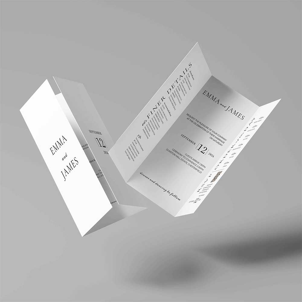 Show details for Kensington Edit - Gatefold Wedding Invite