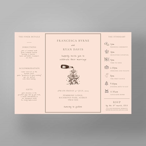 Show details for Soho Soirée - Gatefold Wedding Invite