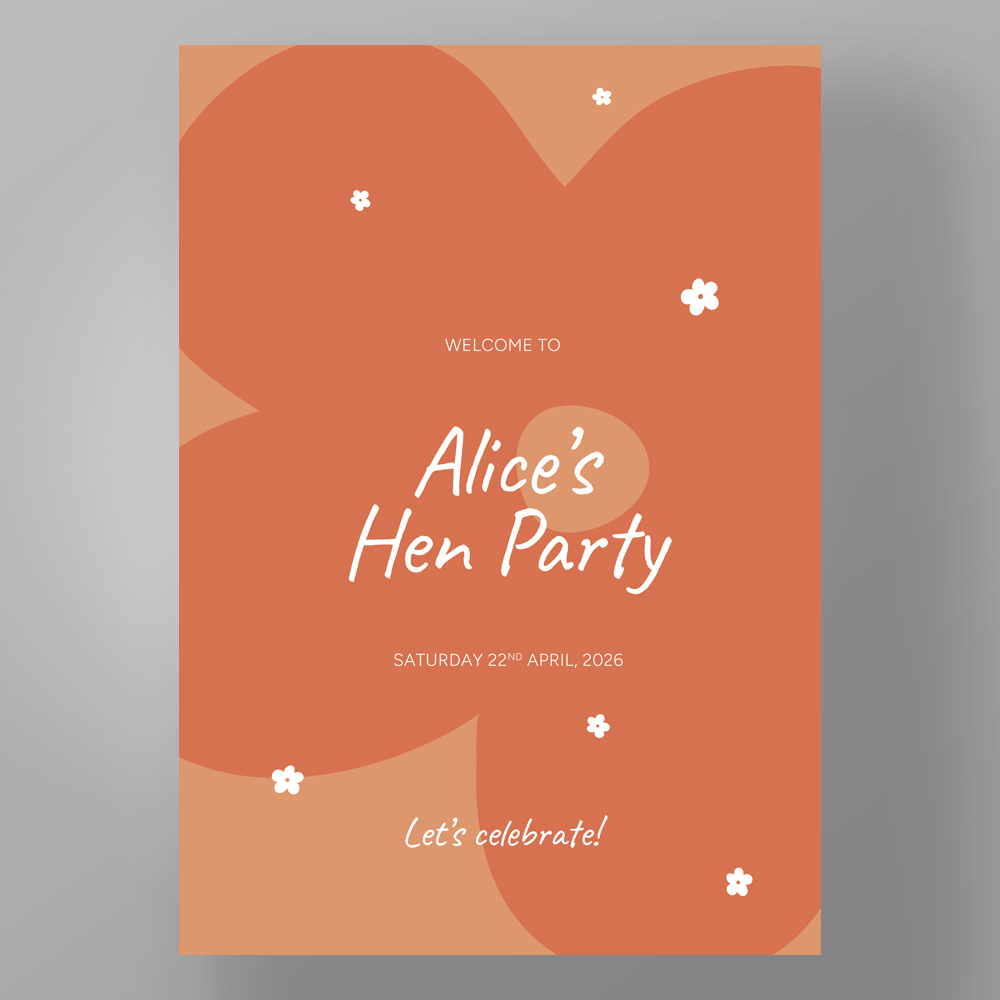 Show details for Daisy Pop - Hen Party Welcome Boards