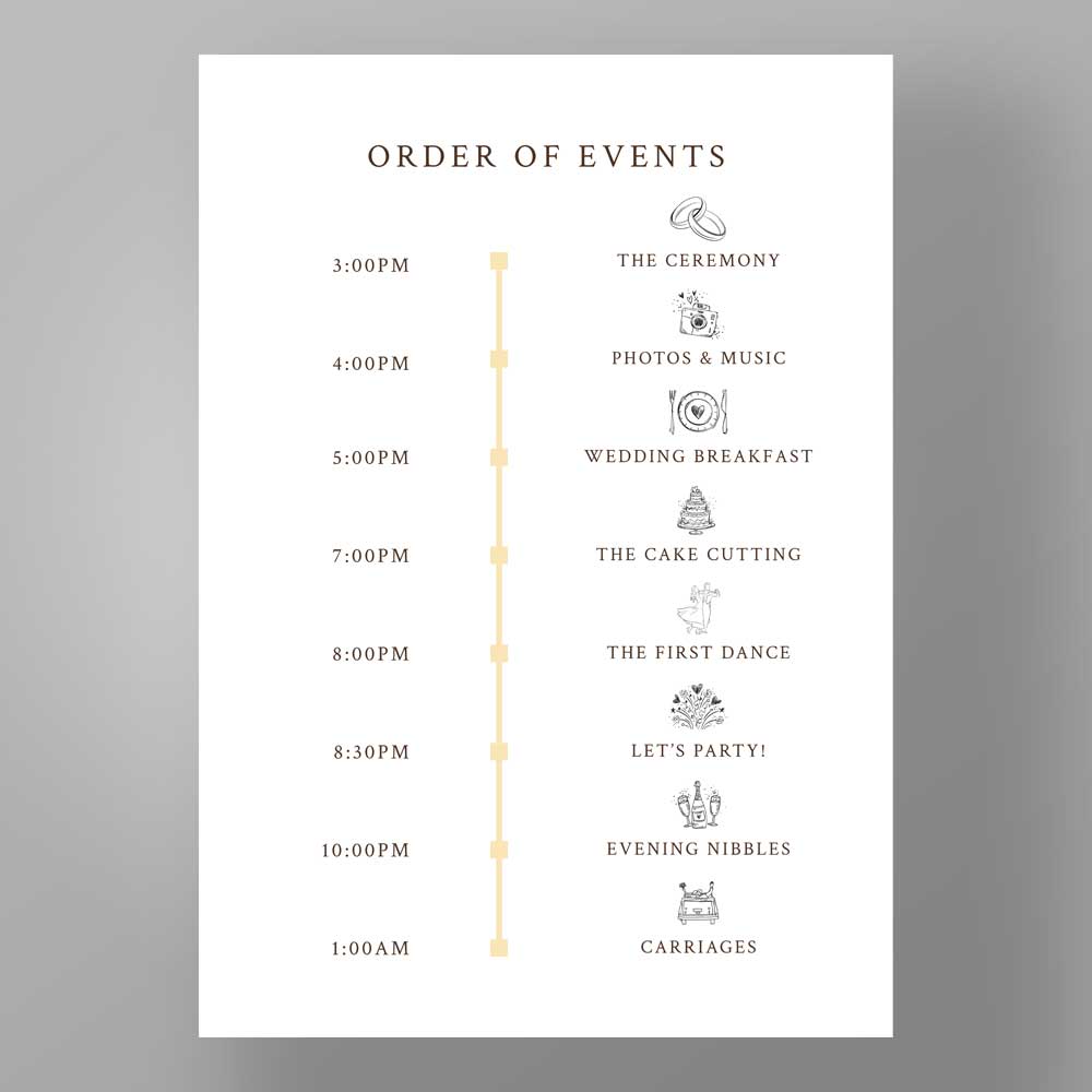 Show details for Golden Petals - Order of the day