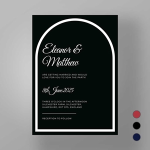 Show details for Modern Archway - Wedding Invite