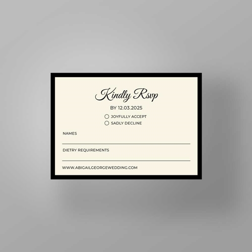 Show details for Mayfair Manor -  RSVP Card