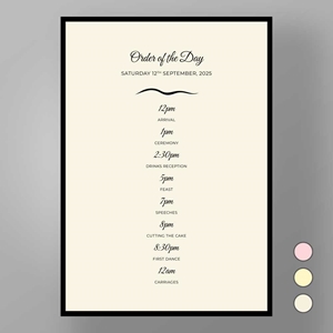 Show details for Mayfair Manor - Order of the day