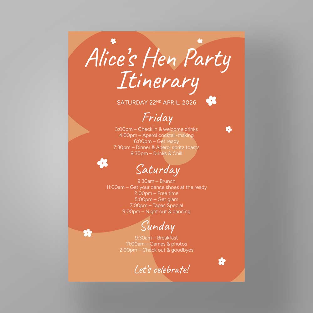 Show details for Daisy Pop - Hen Party Itinerary
