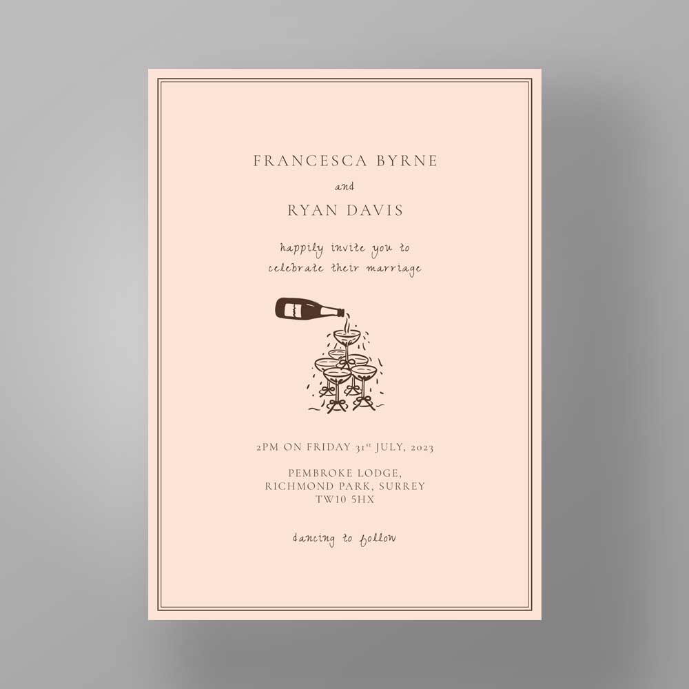 Show details for Soho Soirée - Wedding Invite