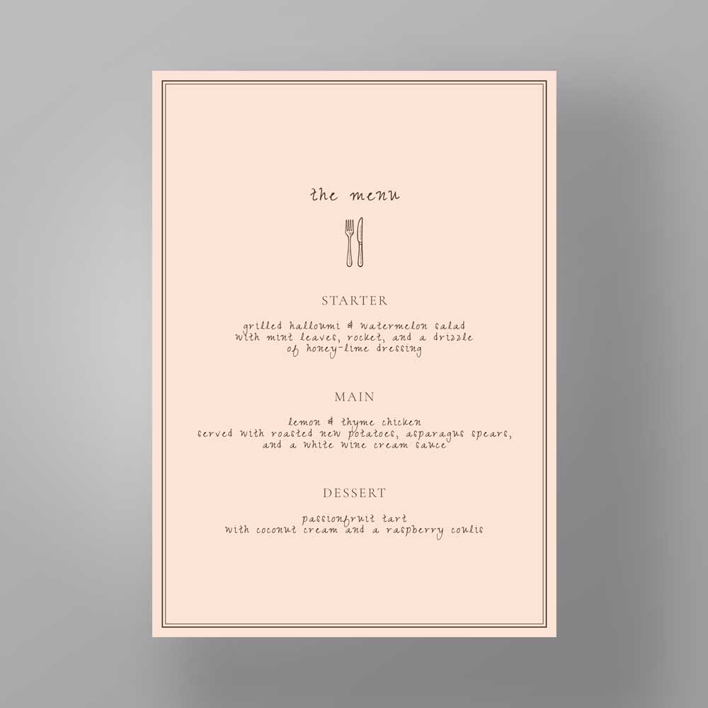 Show details for Soho Soirée - Menus