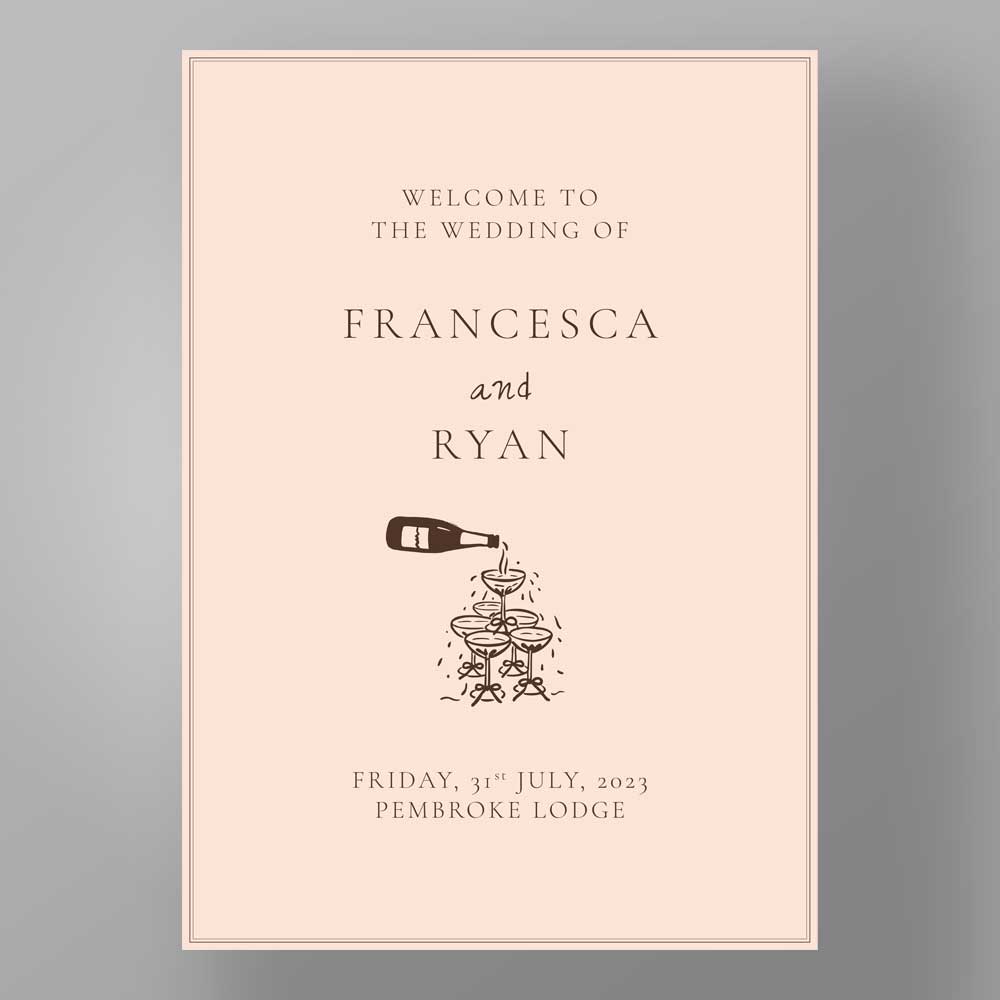 Show details for Soho Soirée - Welcome Board