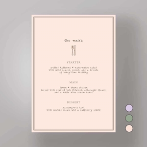 Show details for Soho Soirée - Menus