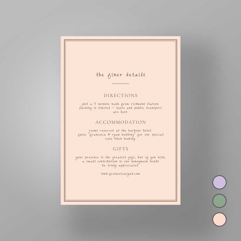 Show details for Soho Soirée -  Details Card