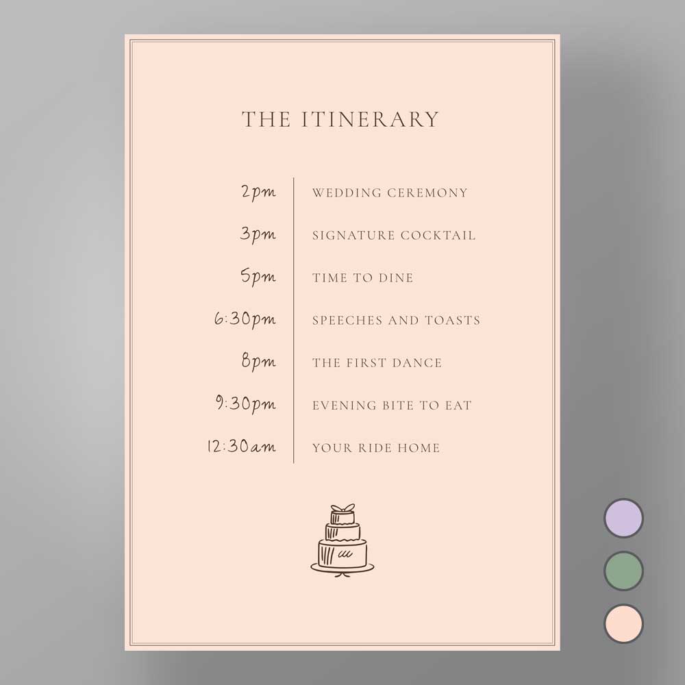 Show details for Soho Soirée - Order of the day