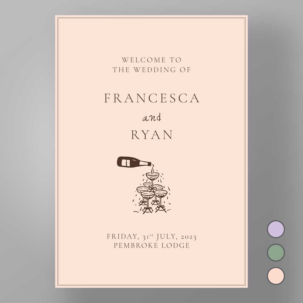 Show details for Soho Soirée - Welcome Board