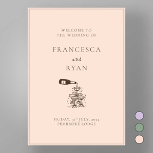 Show details for Soho Soirée - Welcome Board